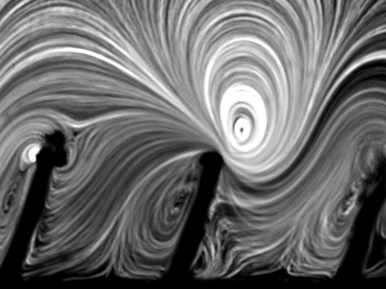 Ultrasonic activation of the cilia produces efficient flow.