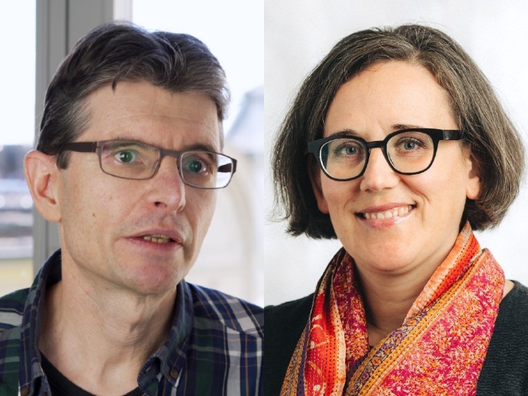 Die beiden Preisträger: Monika Müller und Andreas Limacher