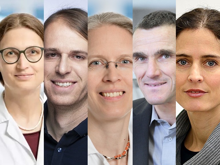 Portraits of the five co-investigators